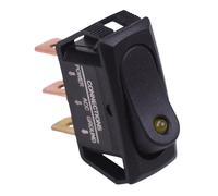 Interruttore Rocker Rettangolare LED 12V Giallo 25A SPST R13-242L-01