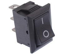 Interruttore Rocker Rettangolare On-On SPDT Black 6A per Pannello