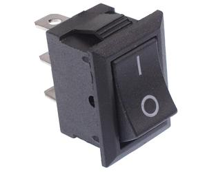 Interruttore Rocker Rettangolare On-On SPDT Black 6A per Pannello