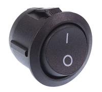 Interruttore Rocker SPST Nero Rotondo Per Caravan Camper E Motorhome