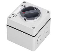 Interruttore Rotante, 500V IP66 3P Interruttore Impermeabile per Esterni Isolamento della Presa Pulsanti di Accensione Rotanti Indicatori con Accessori(40A)