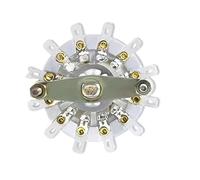 Interruttore rotativo a banda 1 polo 6/7/8/9/10 3W2D 4W2D 5W2D 3W3D posizione con selettore rotativo canale con cappuccio(2 knife 5th gear,Knob JN-33)