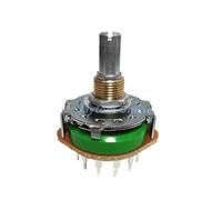 Interruttore rotativo a banda SRRM433700 4 poli 3 posizioni SRRM342800 3 poli 4 posizioni Interruttore di segnale amplificatore Albero tondo prugna da 20 mm(4 Pole 3 Position)
