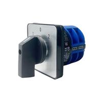 Interruttore rotativo a camme, 32A, tre posizioni, 2 poli, 8 viti, selettore universale di trasferimento manuale LW26 YMW26-32/2 1 pz.