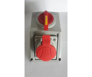 Interruttore rotativo CEE rosso Socket 32A 5 pin 3 fase 415V IP54