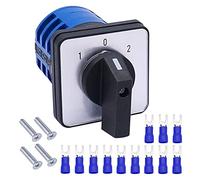interruttore rotativo, Commutatore 32A 690V 4 posizioni 12 terminali interruttore selettore a camma rotante con bloccaggio(5 Position 8 Terminals,32A)