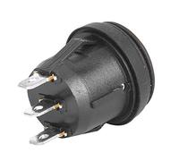 Interruttore Rotondo 12V Interruttore a Bilanciere 5Pcs 3 Posizione On Off On Interruttore a Bilanciere Rotondo Nero 3 Pin 10A 125V 6A 250V