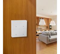 Interruttore scenario wireless, cambio scenario, scene switch push back, 4 tasti, 12 scenari, scenario di automazione, regolatore di pulsanti tramite app Smart Life, Smart Home Automation