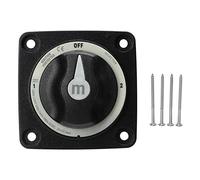 Interruttore Selettore Batteria 300A, 3 Posizioni per Barca e, Interruttore di Spegnimento Marittimo - Alta Corrente Continua, Design Senza Interruzioni, Installazione