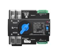 Interruttore selettore elettrico automatico di trasferimento a doppia alimentazione Din Rail ATS 110V 120V senza interruzione 2P 63A 100A 125A(100A)