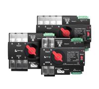 Interruttore Selettore Elettrico Automatico Di Trasferimento A Doppia Alimentazione, Trifase, 2P3P4P, 63A, 100A, 125A, 230V, Din Rail, ATS Ininterrotto, NUOVO(4P L N 220V-230V,125A)