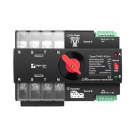 Interruttore selettore elettrico di trasferimento automatico a doppia alimentazione, trifase, ATS 4P, 63A, 100A, 125A, 220V, 230V, su guida DIN, senza interruzioni(100A)