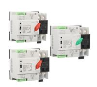 Interruttore selettore elettrico di trasferimento automatico monofase ATS 2P 220V 230V a doppia alimentazione su guida DIN, senza interruzioni, EK2R(2P 100A,City Grid-City Grid)