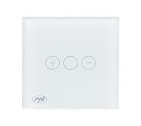 Interruttore semplice con tocco e dimmer PNI SafeHome DIM101, 1 x 700 W, Live Wire, senza zero, vetro