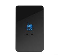 Interruttore sensore a infrarossi senza contatto per sistemi CC 12 V/24 V, pulsante di controllo senza contatto con distanza di rilevamento regolabile 5-20 cm, ritardo 0,3-30 s, uscita NO/NC, nero 115