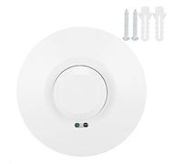 Interruttore sensore a microonde Rilevamento a 360 gradi DC 12 24V | Rileva automaticamente il movimento umano con sensore a microonde a 360 gradi adatto per armadi e scantinati