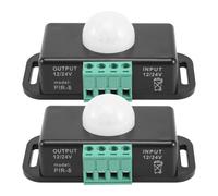 Interruttore Sensore di Movimento, Controller Interruttore LED Sensore PIR 12V 24V per Strisce LED Flessibili, Confezione da 2