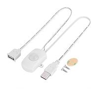 Interruttore sensore di movimento PIR, 2A DC 5-24V Mini rilevatore di movimento a infrarossi PIR Interruttore automatico Striscia LED Interfaccia USB per illuminazione(bianco)