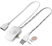 Interruttore sensore di movimento, tipo USB, sensore di movimento, rivelatore, Pir, presa, interruttore automatico striscia LED, sensore a infrarossi, gamma di rilevamento di 120 gradi, sensore di