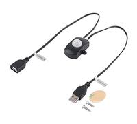 Interruttore Sensore di Movimento Usb Cavo Usb con Sensore di Movimento 2a Dc 5-24v Pir Rilevatore di Sensore di Movimento a Infrarossi Interruttore Automatico Striscia Led (Nero)