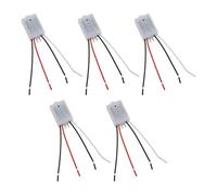 Interruttore sensore sonoro per controllo interno, 220 V AC 180-265 V 50/60 Hz, interruttore di ritardo attivato dal suono con rilevamento della luce e valutazione IP44, confezione da 5