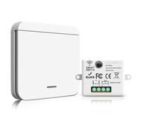 Interruttore Senza Fili 433RF Set, Interruttore Wireless con Portata Fino a 50 m, Interruttores Luce Senza Fili con Controller Ricevitore per Lampada Senza Cablaggio