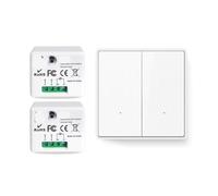 Interruttore senza neutro Mini modulo ricevitore 220V 110V Pulsante telecomando luce filo singolo(2Receiver 1Remote)