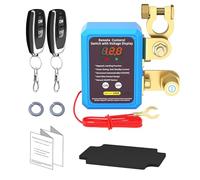Interruttore separatore batteria 12 V con telecomando, interruttore di separazione batteria 12 V 240 A con indicatore di tensione e 2 telecomando Kill Switch antifurto per moto, auto, camper, barca