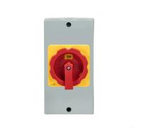 Interruttore separatore di carico a 3 poli 63 A 660 V con alloggiamento impermeabile, interruttore rotante ON/OFF per applicazioni industriali come ventilazione e pompe, materiale ignifugo con