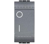 Bticino Living Light Interruttore bipolare L4002N 16A illuminabile antracite 1M