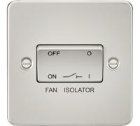 Interruttore Sezionatore Fan Flat Plate 10AX 3 Pole On/Off Pearl