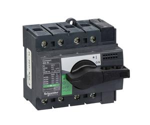 Interruttore sezionatore Schneider Compact INS100 4P 100A nero 28909