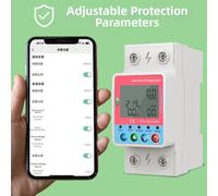 Interruttore Smart 63A 2P con Controllo Mobile e Protezione da Sovracorrente