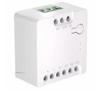 Interruttore Smart WiFi MINI-D con protocollo Matter, contatto a secco NO/NC per porta del garage e riscaldamento, ingresso AC/DC, bianco (2 pezzi)