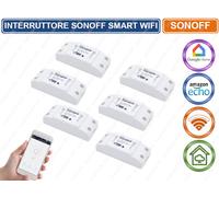 INTERRUTTORE SMART WIFI SONOFF SWITCH COMPATIBILE CON AMAZON ALEXA GOOGLE PRESA
