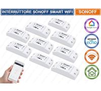 INTERRUTTORE SMART WIFI SONOFF SWITCH COMPATIBILE CON AMAZON ALEXA GOOGLE PRESA