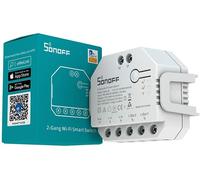 Interruttore smart wireless 2 contatti 100-240V 10-15A Sonoff DIY-DUALR3