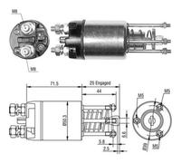 Interruttore solenoide, avviamento MAGNETI MARELLI 940113050460