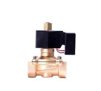 Interruttore solenoide in ottone normalmente aperto a risparmio idrico da 1" 220V 12V eccitato, non febbre(NPT-24VDC)