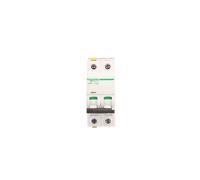 Schneider A9F04263 Interruttore di Circuito iC60N, 2P, 63A, C, Nero