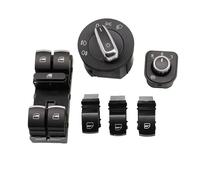 interruttore specchietto Compatibile Con VW Per Polo 6R 2010-2013 | 3C0962125B 5ND941431A Finestra Faro Specchio Portellone Carburante Porta Interruttore Controllo Pulsante(Set 2)