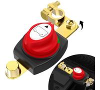 Interruttore Stacca Batteria 12V 24V 48V, Stacca Batteria per Auto, Regolabile 180° Interruttore di Separazione Della Batteria, per Auto, Moto, Barca Marina, Roulotte, Yacht, Barca