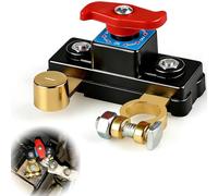 Interruttore Stacca Batteria 12V-24V in Rame Puro, Interruttore per batteria auto Sezionatore ad Alta Conduttività per Auto, Camper, Barca, Moto e Veicoli, Camion, Barche, Yacht, Roulotte