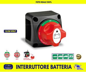 Interruttore Stacca Batteria Auto Moto Barca Camper staccabatterie on off 12V