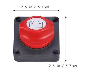 Interruttore Staccabatteria 300a per Barca e Auto, Metallo Plastico | Scollegamento Batteria, Sicurezza per Parcheggio e Manutenzione, Design Compatto per Impianto Elettrico 12v