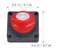 Interruttore Staccabatteria Marino 300a per Barca e Auto, Protezione | Impianto a 12v, Montaggio Semplice, per Manutenzione e Rimessaggio, Metallo Plastico, per Meccanici