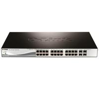 D-link switch semigestionabile 24 gigabit poe 193w + 4 porte combinate giga