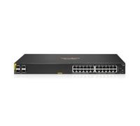 Interruttore (Switch HPE Aruba Networking 6000 24G Class4 PoE 4SFP 370W 24x 1Gb 4x SFP controllabile | R8N87A