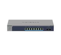 Interruttore (Switch Netgear 8-Port Multi-Gigabit/10G Ethernet Ultra60 PoE++ Smart Switch with 2 SFP+ Ports (MS510TXUP) 4x 2.5Gb | 4x 10Gb Gestibile | MS510TXUP-100EUS