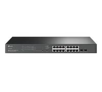 TP-Link TL-SG2218P switch di rete L2/L2+ Gigabit Ethernet 10/100/1000 Supporto Power over Ethernet PoE 1U Nero